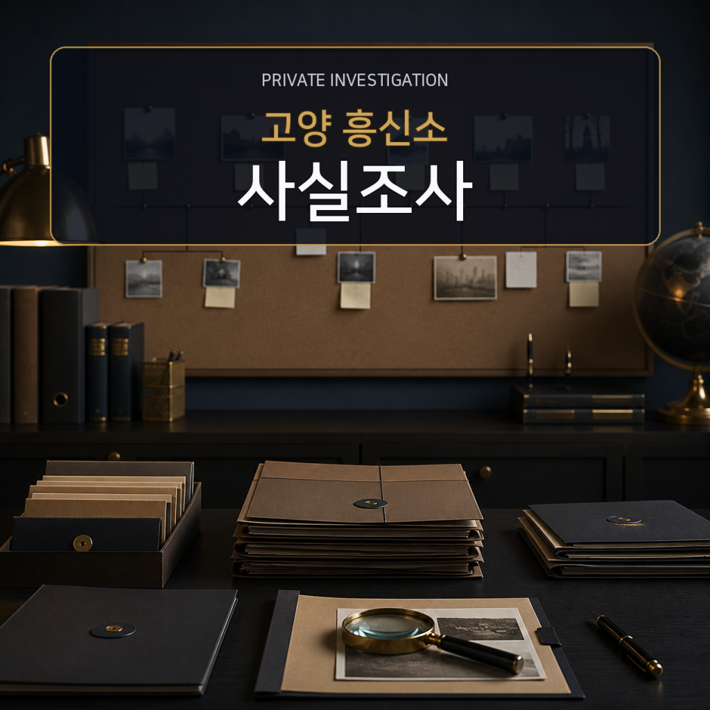 고양 사실관계 조사 전문 흥신소