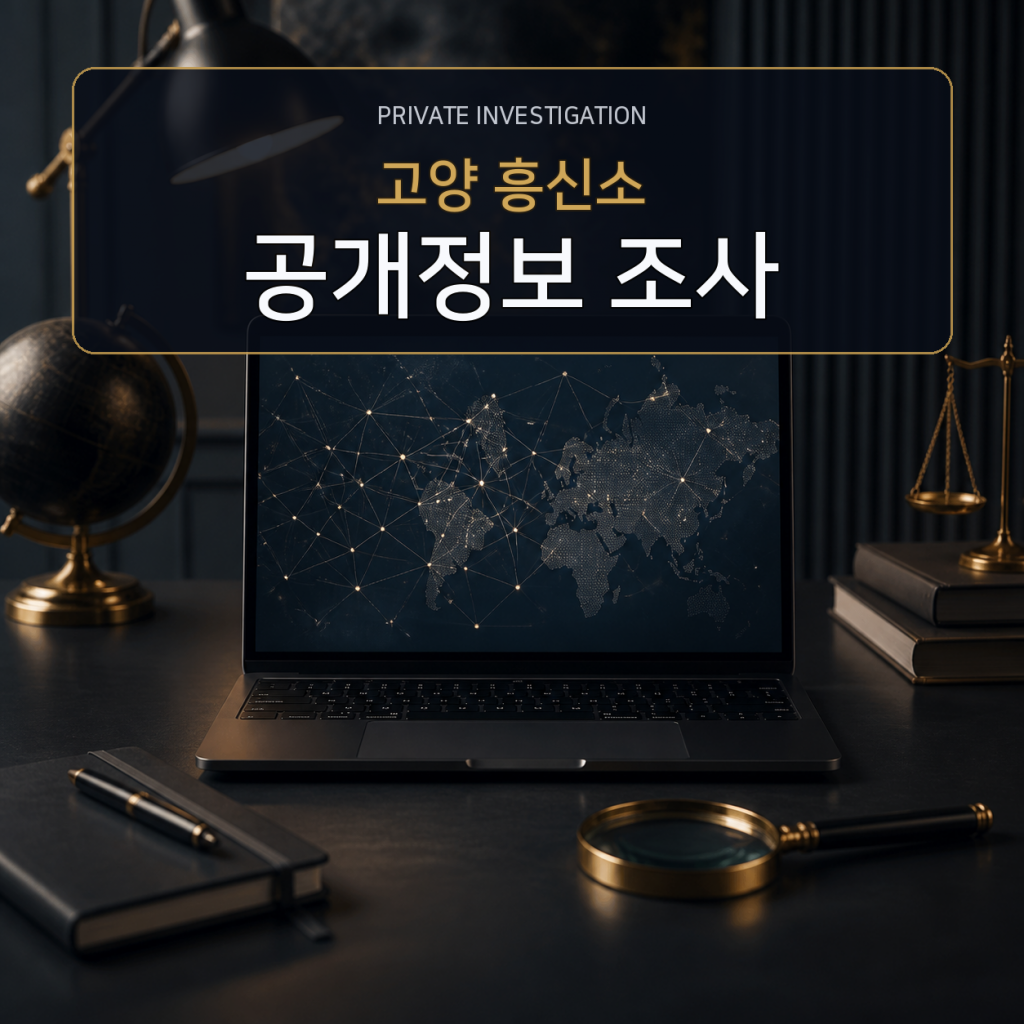 고양 디지털 공개정보 조사 전문 흥신소